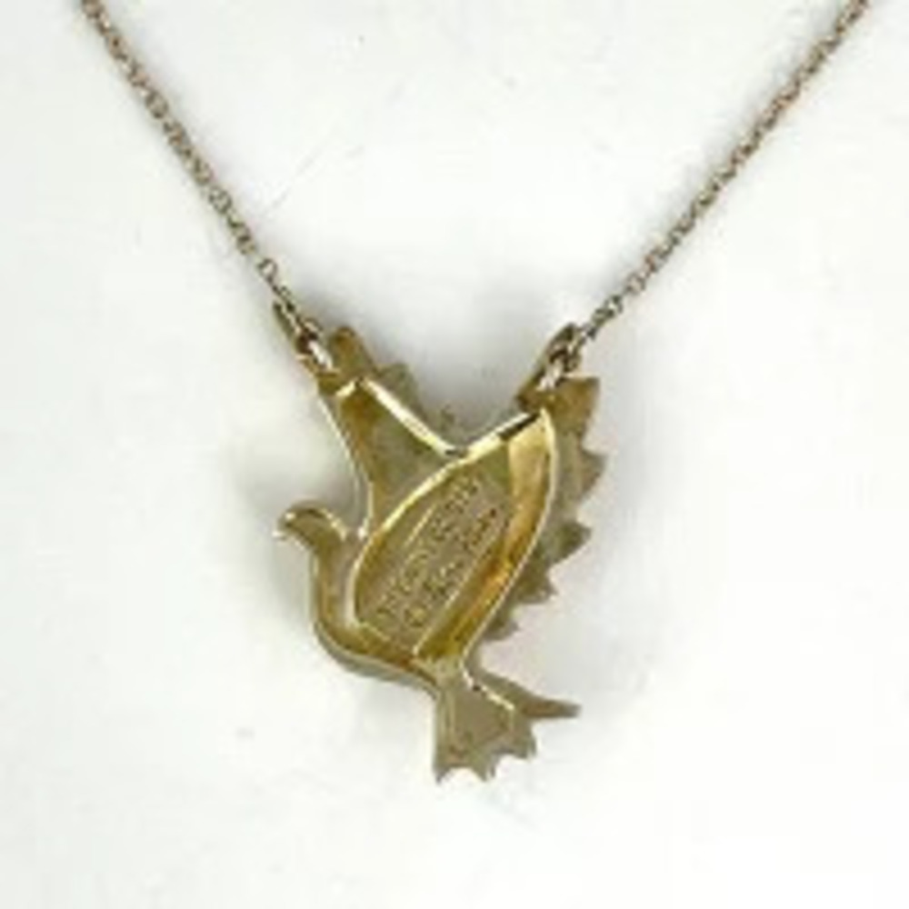 Tiffany Co Pigeon Motif Necklace Sterling Silver